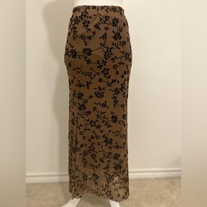 Shein Floral Print Mermaid Hem Skirt